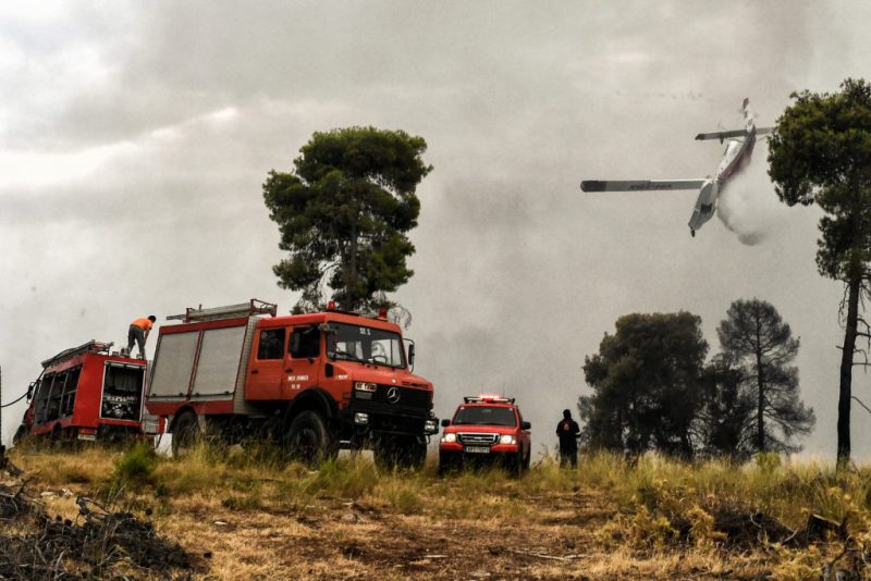 Φωτιά στην περιοχή Διόνυσος Κερατέας κινητοποιεί μεγάλο αριθμό πυροσβεστών και δυνάμεων αντίδρασης